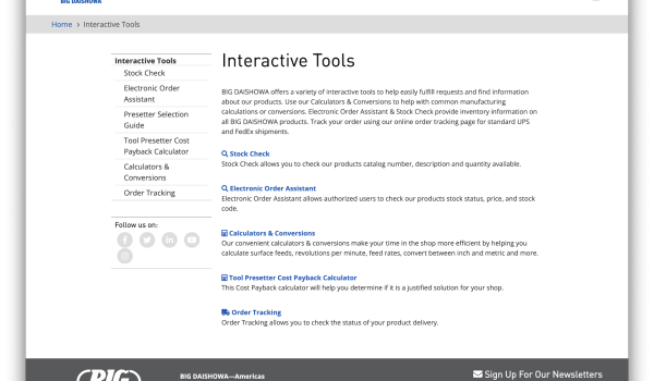 Interactive tools